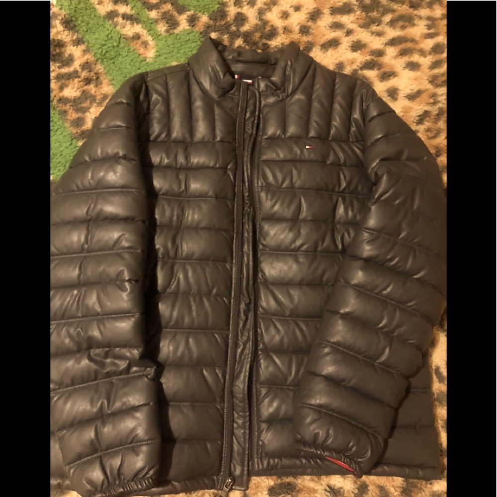 Vegan leather puffer